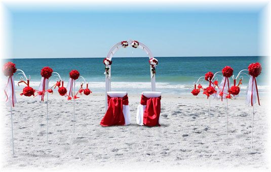 Beach Wedding on Anna Maria Island Florida
