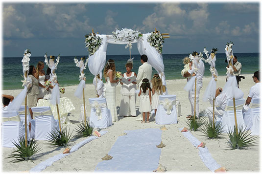 Seaside wedding in Florida